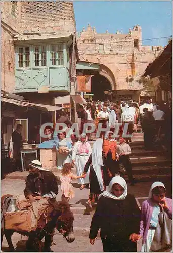 Moderne Karte Jerusalem Old City inside the Damascus Gate