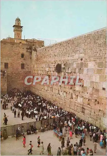 Cartes postales moderne Jerusalem Le Mur Occidental (dit de Lamentations)