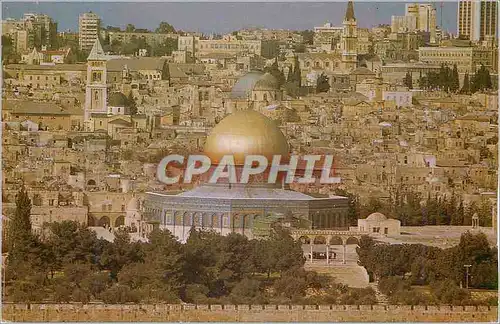 Moderne Karte Jerusalem The Old City Viewed from the Mount of Olive