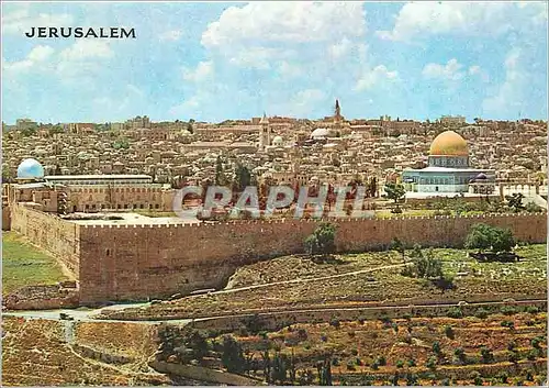 Cartes postales moderne Jerusalem Vue du Mont Des Olivier