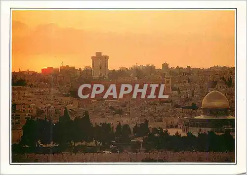 Moderne Karte Jerusalem La ville sainte et le Dome du Rocher