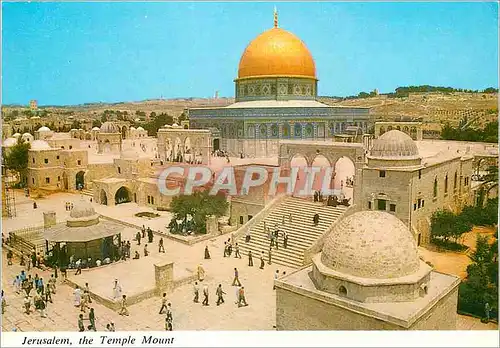 Moderne Karte Jerusalem the Temple Mount