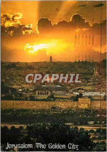 Cartes postales moderne Jerusalem The Golden City