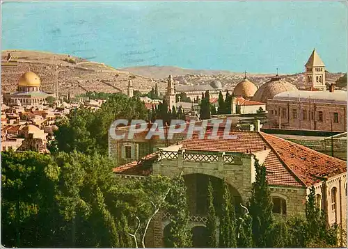 Cartes postales moderne Jerusalem Saint Sepulcre et Mosquee D'Omar