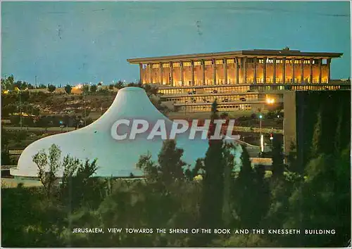 Cartes postales moderne Jerusalem View Towards the Shrine of the Book and the Knesseth Building