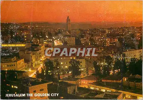 Moderne Karte Jerusalem The Golden City