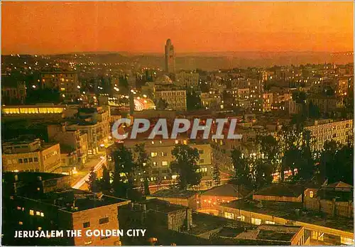 Moderne Karte Jerusalem the Golden City