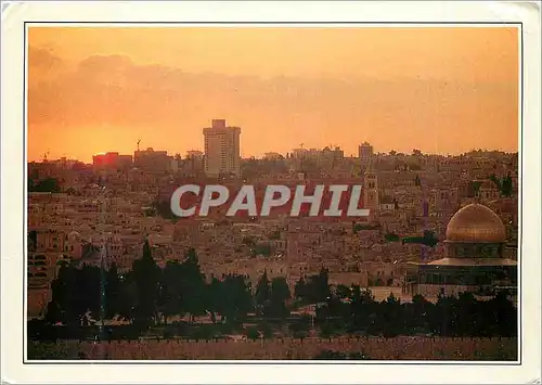 Moderne Karte Jerusalem The Hally City and the Rock Dome