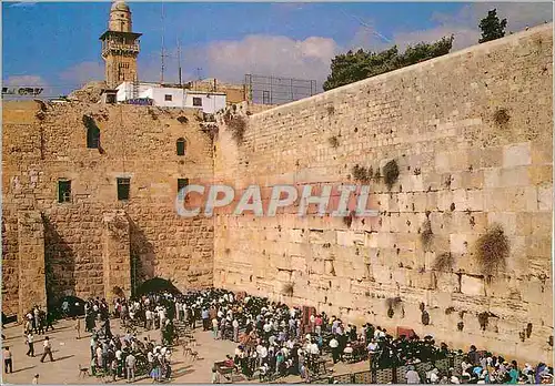 Moderne Karte Jerusalem The Western Wall