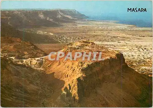 Cartes postales moderne Masada vue vers la Mer Morte