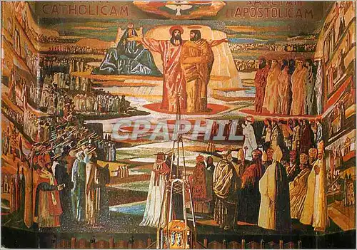 Cartes postales moderne Nazareth La Basilique de l'Annunciation Mosaique Centrale