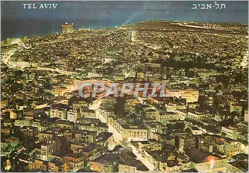 Moderne Karte Tel Aviv General View at Night