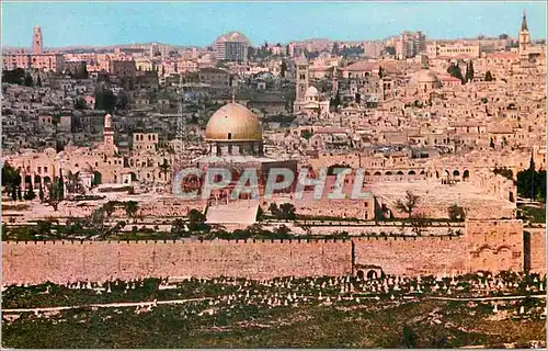 Moderne Karte Jerusalem Jordan General View