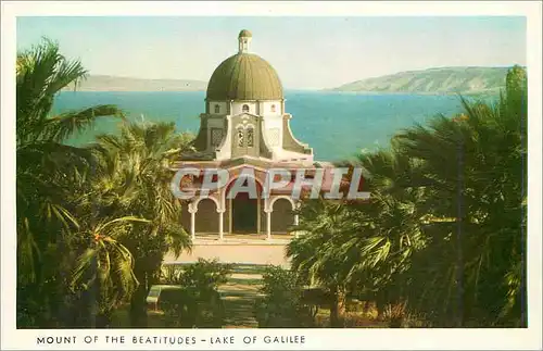 Moderne Karte Mount Of the Beatitudes Lakes of Galilee