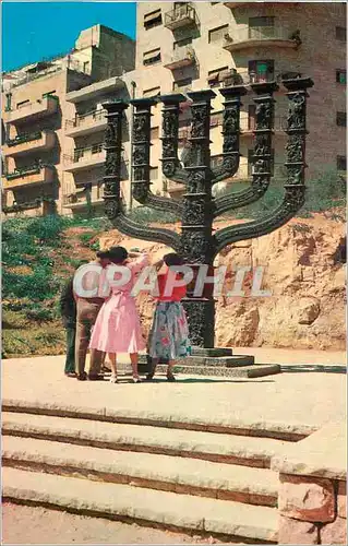 Cartes postales moderne Jerusalem La Chande Menorah de la Knesset