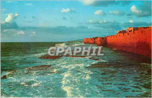 Cartes postales moderne Acre The City Wall at Sunset