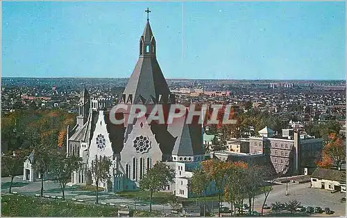 Cartes postales moderne Canada Sanctuaire National de Notre-Dame du Cap Vue aerienne de la nouvelle Basilique
