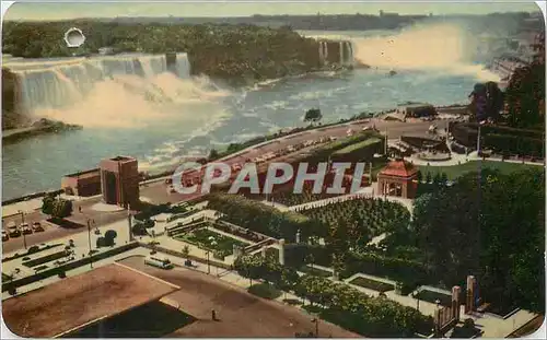 Moderne Karte Canada Ontario Niagara Falls General View