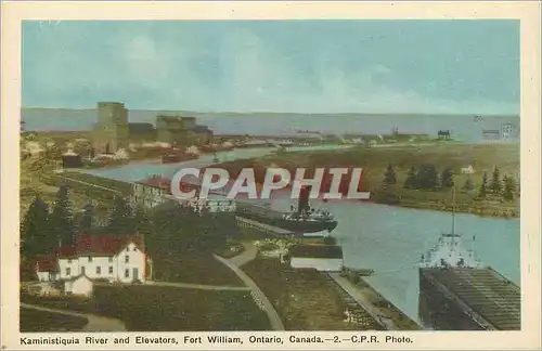 Cartes postales moderne Canada Ontario Kaministiquia River and Elevators Fort William