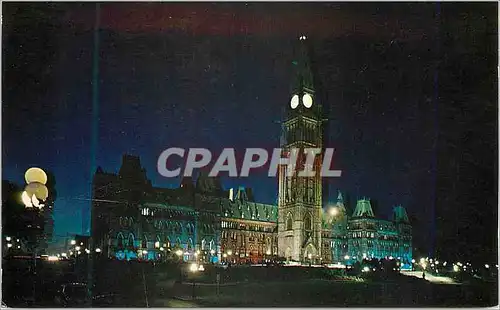 Cartes postales moderne Canada Ontario Ottawa The Canadian Houses of Parliament illuminated at Night
