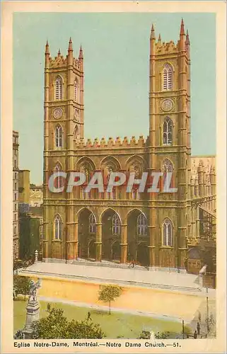 Cartes postales Canada Montreal Eglise Notre-Dame