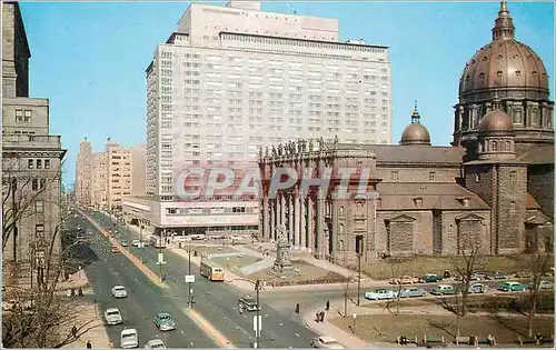 Cartes postales moderne Canada Montreal Rue Dorchester vers l'est