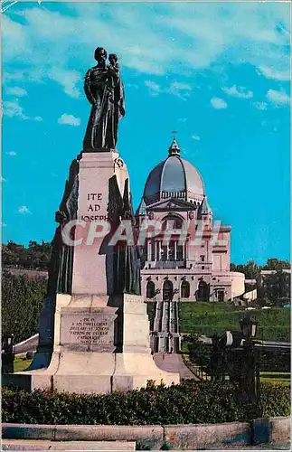 Cartes postales moderne Canada Montreal Le Statue de Saint Joseph et l'Oratoire Saint Joseph