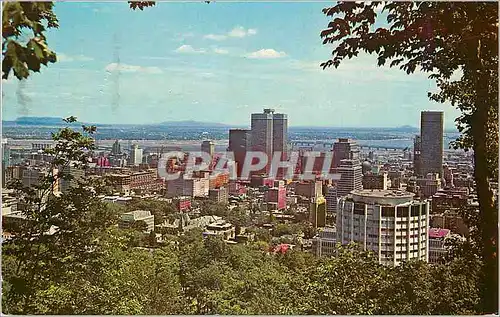 Cartes postales moderne Canada Montreal Quartier d'affaires et panorama de Montreal