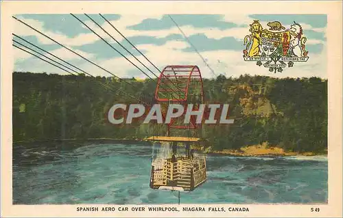 Moderne Karte Canada Ontario Niagara Falls Spanish aeron car over Whirlpool