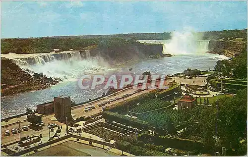 Moderne Karte Canada Ontario Niagara Falls and the Oakes Garden Theatre