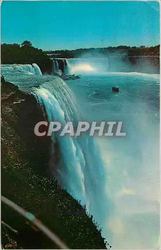 Moderne Karte Canada Ontario Niagara Falls American and Horseshoe Falls from Prospect