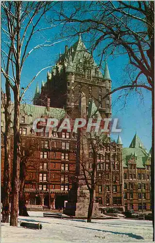 Moderne Karte Canada Quebec Chateau Frontenac