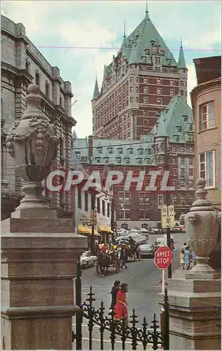 Moderne Karte Canada Quebec Le Chateau Frontenac vue de la rue du Fort