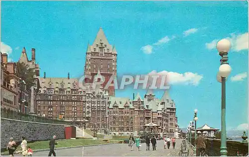 Moderne Karte Canada Quebec Promeneurs sur la Terrasse