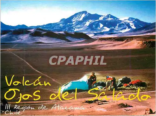 Moderne Karte Chile Volcan
