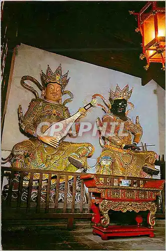 Cartes postales moderne China Shanghai Jade Buddha Temple Heavenly King of Protection for Buddhism (the Eastern King) He