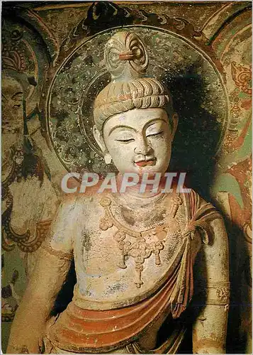 Cartes postales moderne China Painted Clay Sculpture Bodhisattva