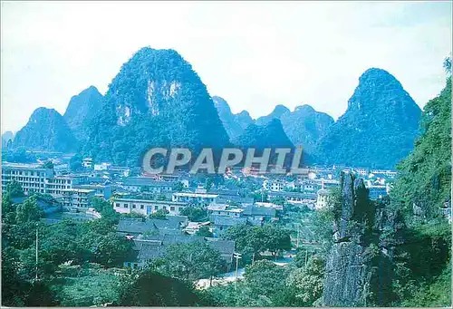 Cartes postales moderne China Distant view of Yangshuo