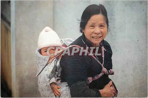 Cartes postales moderne China Grandma with Grandson