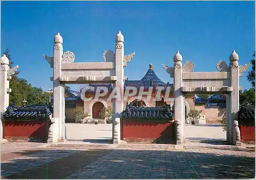Moderne Karte China Robing Terrace Gate Temple of Heaven