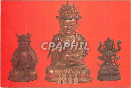 Moderne Karte China A bronze figure of Buddha