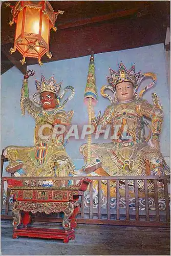 Cartes postales moderne Shanghai Jade Buddha Temple Heavenly King of Far sight (the Western king)