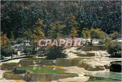 Moderne Karte Yenan Huanglong in Autumn