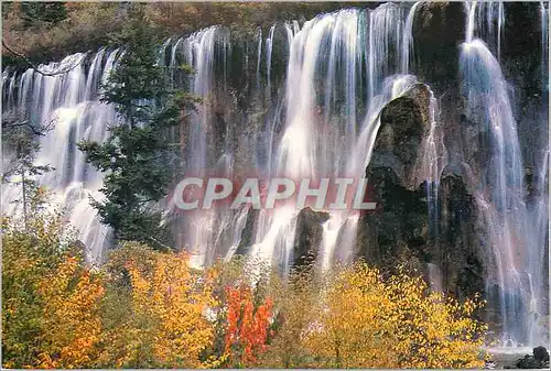 Cartes postales moderne China Watefalls at Jiuzhaigon Valley