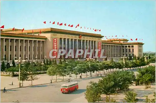Moderne Karte Vue de Pekin Le Palais de l'Assemblee du Peuple