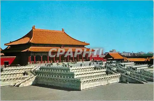 Moderne Karte Vue de Pekin Le Taiho Tien (Palais de la suprem Harmoniel au Palais Imperial