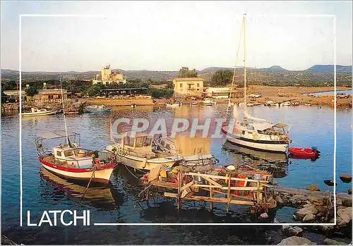 Moderne Karte Cyprus Latchi Bateaux