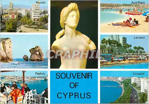 Moderne Karte Souvenir of Cyprus