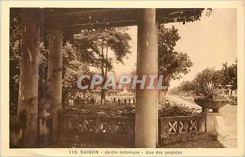 Cartes postales Saigon Jardin Botanique Une des Pergolas