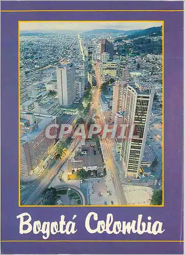 Cartes postales moderne Colombia Bogota Panoramica Nocturna del Centro Internacional